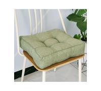 LDGSUPH Car Seat Cover 3D Piped Thickened Seat Cushion - Solid Color Imitation Linen Cover, Candy Colors - Square Pillow For Sofa, Car, Tatami, Bay Window(Light tea green,50 * 50 * 9cm)