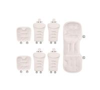 LDGSUPH Car Seat Cover Flannel Fleece Car Seat Covers For BYD Han/Tang/Song/Yuan/Dolphin/Seagull All Models - Winter Warm Front Back Row Set Universal(White 7pcs)