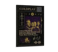 LDGSUPH Coldplay Ghost StoriesRetro Wall Art Poster Classic Style Posters Perfect Fashioned Decor for Library Bar Or Home Theater20x30inch(50x75cm) Frame-style