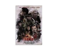 LDGSUPH Django UnchainedRetro Wall Art Poster Classic Style Posters Perfect Fashioned Decor for Library Bar Or Home Theater24x36inch(60x90cm) Unframe-style