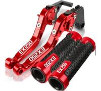 LDGSUPH Motorcycle Brake Clutch Levers for Kawasaki Ex250f 1988-2007 CNC Aluminum Brake Clutch Lever Handlebar Handle Grips Ends Ex 250f 2006 2005 2004 2003 Motorcycle