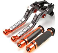 LDGSUPH Motorcycle Brake Clutch Levers for Suzuki Dl 1000 Dl1000 for V-Strom 2002-2018 2003 2004 2005 2006 2007 2008 Motorcycle Brake Clutch Lever Handle Hand Grips Set