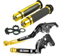 LDGSUPH Motorcycle Brake Clutch Levers for Suzuki Dl 1000 Dl1000 for V-Strom 2002-2018 2003 2004 2005 2006 2007 2008 Motorcycle Brake Clutch Lever Handle Hand Grips Set