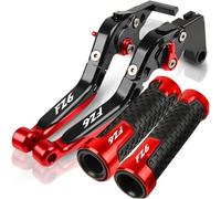 LDGSUPH Motorcycle Brake Clutch Levers for Yamaha Fz6 for Fazer Fz-6 2004 2005 2006 2007 2008 2009 2010 Motorcycle Aluminum Brake Clutch Lever Handlebar Handle Grips Ends