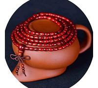 LDGSUPH Natural Rosewood Bead Bracelet Prayer Tibetan Buddhist Buddha Meditation Mala Jewelry for The Unisex Gift Accessories(5 * 6mm*108)