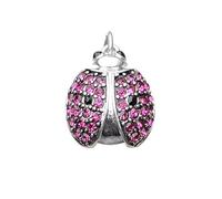 LDGSUPH Pendant, Red Wings Beetle Lady Bug Pendants 925 Sterling Silver Pendant Jewelry Europe Necklace Accessorie Gift for Women Men