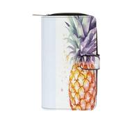LDGSUPH Pineapple Leather Long Wallet Adult Travel Zipper Long Purse Multi-functional Credit Card Holder 12 Card Slot