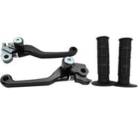 LDGSUPH Pivot Clutch Brake Lever for 1986 for Beta Tr33 Trials Green Pair of CNC Billet 6061-t6 Aluminum Motorcross Dirt Bike Pivot Brake Clutch Levers Set+Pair of 7/8" 22mm Rubber Hand Grips