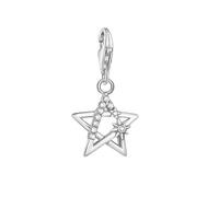 LDGSUPH Star Dangle Charm Pendant, Europe Style 925 Sterling Silver Charm Pendant Fit Bracelets and Necklaces Romantic Gift for Women Girls(Lobster Clasp)
