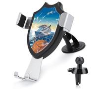 LDGSUPH Summer Sea Cruise Phone Holders for Your Car Cradle Portable Smartphone Holder Air Vent Cell Phones Stand Universal Car Phone Mount 90° Adjustable Cell Phones Mount