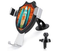 LDGSUPH Surfboard on Wooden Phone Holders for Your Car Cradle Portable Smartphone Holder Air Vent Cell Phones Stand Universal Car Phone Mount 90° Adjustable Cell Phones Mount