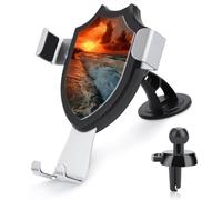 LDGSUPH The Beach Sunset Phone Holders for Your Car Cradle Portable Smartphone Holder Air Vent Cell Phones Stand Universal Car Phone Mount 90° Adjustable Cell Phones Mount