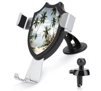 LDGSUPH Tropical Palm Trees Phone Holders for Your Car Cradle Portable Smartphone Holder Air Vent Cell Phones Stand Universal Car Phone Mount 90° Adjustable Cell Phones Mount
