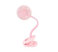 LDGSUPH USB Rechargeable Flexible Arm Adjustable Clip Fan Aromatherapy Small Electric For Outdoor Travel(Pink)