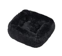 LDGSUPH Winter pet nest, square, velvet, thickened and warm, stable bottom, suitable for cats and dogs(Black,XL)