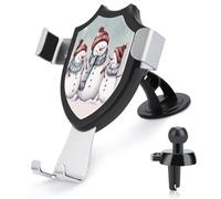 LDGSUPH Winter Snowman Phone Holders for Your Car Cradle Portable Smartphone Holder Air Vent Cell Phones Stand Universal Car Phone Mount 90° Adjustable Cell Phones Mount