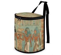 LDGSUPH Women in Ancient Egypt Car Trash Can with Zipper Hanging Leak-Proof Waterproof Cars Trash Bag Large Capacity Multipurpose Trash Bin Portable Car Garbage Bag for All Vehicle