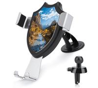 LDGSUPH Zion National Park Phone Holders for Your Car Cradle Portable Smartphone Holder Air Vent Cell Phones Stand Universal Car Phone Mount 90° Adjustable Cell Phones Mount