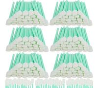 LDHHYH 200PCS Square Foam Cleaning Swab Sticks, 13CM Foam Tip Cleaning Swabs, Rectangle Foam Cleaning Swabs, Square Tip Swabs Sponge Stick for Solvent Format Inkjet Printer Roland Optical Equipment