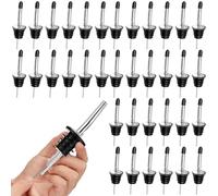 LDHHYH 36 Pack Speed Pourers, Bottle Pourers for Spirits, Oil Pourer Spout Stainless Steel, Speed Spirit Pourers with Caps for Pours Liquid, Olive Oil, Wine
