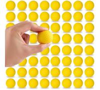 LDHHYH 40PCS Practice Foam Golf Balls, 42mm Lightweight Yellow Foam Golf Balls for Adult Beginner Indoor Outdoor Training