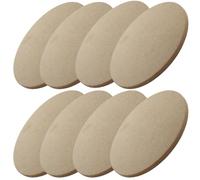 LDHHYH 8Pcs Round Pottery Wheel Bat, 8"/20cm Round Pottery Drying Boards, 1cm Thick Clay Drying Plates for Pottery Making, Ceramics Studio and Clay Craft Projects