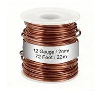 LDHHYH 99.9% Soft Copper Wire, 12 Gauge/2mm Diameter 22M/72Ft Spool Pure Copper Wire for Jewelry Craft, DIY Crafting, Model Making, Garden Plants