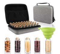 LDHHYH Seed Storage Bottle Organizer Kit, 40 Grid Large Capacity Box Clear Plastic Jars with Funnel Labels, Seed Storage Organizer Garden Planting Seed Container for Seeds Organization