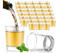LDHHYH Shot Glasses Set of 36, 25ml Clear Shot Glass with Heavy Base, Rock Shot Glasses Bulk for Tequila Liqueurs Cocktail Espressos Vodka
