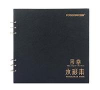 LDHHYH Square Watercolor Sketchbook, 300 GSM, 20 Sheets Cold Press Watercolour Sketchbook, 26x26 cm Square Watercolor Journal for Artists Adults Students Painting, Drawing, Mixed Media