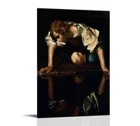LdinMEX Caravaggio ArtWork - Narcissus Print Poster Home Decor Wall Art Hanging Picture Print Bedroom Decorative Paintings Room Aesthetic 16x24inch(40x60cm)