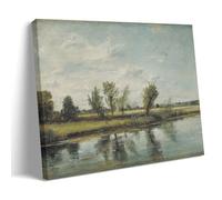 LdinMEX John Constable ArtWork - Water Meadows near Salisbury Print Poster Print Photo Art Painting Canvas Home Decorative Bedroom Modern Decors 12x18inch(30x45cm)