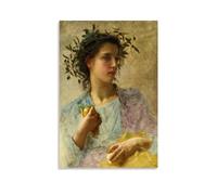 LdinMEX William Adolphe Bouguereau ArtWork - The Summer Print Poster Room Aesthetic Print Art Wall Painting Canvas Modern Bedroom Decor 20x30inch(50x75cm)