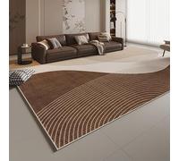 Ldiuttu Area Rugs living room 80x120cm Anti-Slip Machine Washable Soft Carpets Bedside Short Pile Rug for Bedrooms entryway Modern Abstract Brown