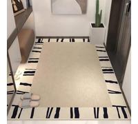 Ldiuttu Area Rugs living room 80x120cm Anti-Slip Machine Washable Soft Carpets Bedside Short Pile Rug for Bedrooms entryway Modern Geometric Beige