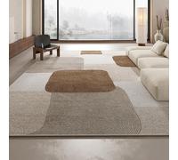Ldiuttu Large Area Rugs 180 x 250 cm Rug for Living Room Washable Soft Non-Slip Rug for Bedroom Dining Room modern geometric lines brown gray