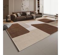 Ldiuttu Rug for Living Room 120x200cm Soft Non Slip Washable Area Rugs for Bedroom Kitchen Office Modern Geometric Brown