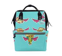 LDIYEU Angel Red Wing Art Diaper Bag Backpack Mom Bag Casual Lightweight Large Capacity for Travel Mammy Women Girls
