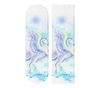 LDIYEU Dream White Horse Unicorn Skateboard Grip Tape Sheets Creative Longboard Waterproof Griptapes for Youth Boys Girls Kids Men No Bubble Free Easy to Apply.(9"X33" 1Pcs)