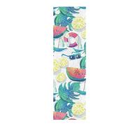 LDIYEU Fruit Watermelon Summer Lemon Skateboard Grip Tape Sheets Creative Longboard Waterproof Griptapes for Youth Boys Girls Kids Men No Bubble Free Easy to Apply(9"X33" 1Pcs)