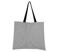 LDIYEU Geometric Triangle Dot Matrix Wallpaper Foldable Shopping Tote Bag Reusable Grocery Portable Storage Shoulder Bags Women Girls Handbags