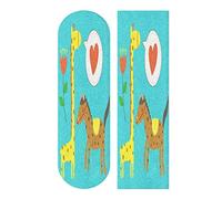 LDIYEU Love Giraffe Pony Skateboard Grip Tape Sheets Creative Longboard Waterproof Griptapes for Youth Boys Girls Kids Men No Bubble Free Easy to Apply(9"X33" 1Pcs)
