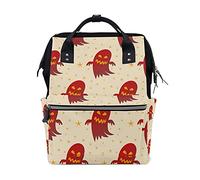 LDIYEU Red Sugar Ghost Diaper Bag Backpack Mom Bag Casual Lightweight Large Capacity for Travel Mammy Women Girls