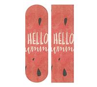 LDIYEU Summer Fruit Watermelon Skateboard Grip Tape Sheets Creative Longboard Waterproof Griptapes for Youth Boys Girls Kids Men No Bubble Free Easy to Apply.(9"X33" 1Pcs)