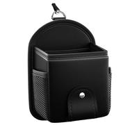 LDJFCCA Car Pouch Organizer for Air Vent, Leather Car Sunglasses Holder with Magnetic Clip, Air Vent Storage Bag for Phone, Coin, Key, Card Case