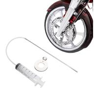 LDJFCCA Fork Oil Level Tool, Universal Motorcycle Tools 60ml Practical Fork Oil Level Gauge Tuning Syringe Shock Adjuster with Adjustable Ring
