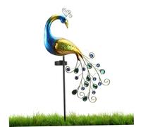 LDJFCCA Solar Light Peacock Garden Light Metal Peacock Garden Solar Lamp 300mAh Outdoor Decorative Stake Lights Stake for Yard Decorationspeacock