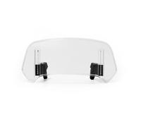 LDJSNC Motorcycle Windscreen for Yamaha Super Tenere - Adjustable Clip-On Windshield Extension, Wind Deflector for Rider Comfort & Stability, Universal Motorbike Fit,A Transparent-360mm×140mm