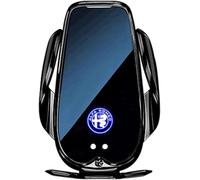 LDKH Car Phone Holder for Alfa Romeo Stelvio 2017-2022, Cradles Phone Mount Super Stable Suitable for All Smartphones Can Single Handed Accessories,normal-Black