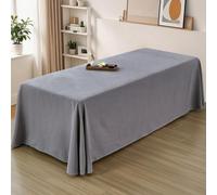 LDLCYCN 2Pcs Massage Bed Cover With/Without Hole Massage Spa Table Bed Sheet Full Wrap Massage Table Skirt Spa Bed Cover with Skirt Beauty Massage SPA Couch Cover Washable,Grey(N),80 * 190cm
